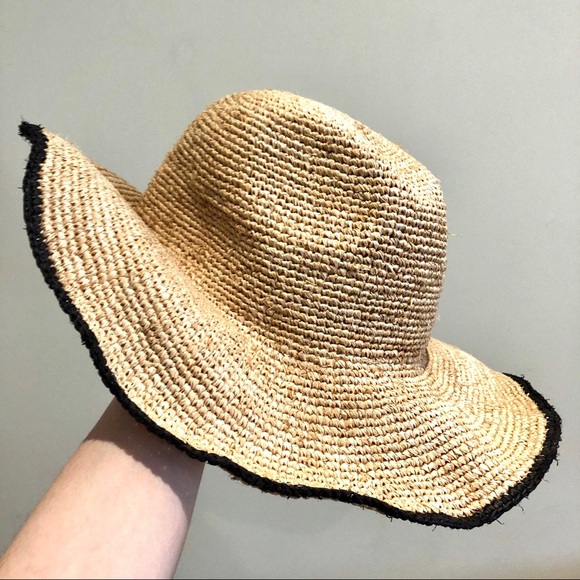 Zara Contrast Raffi Hat - Picture 4 of 5